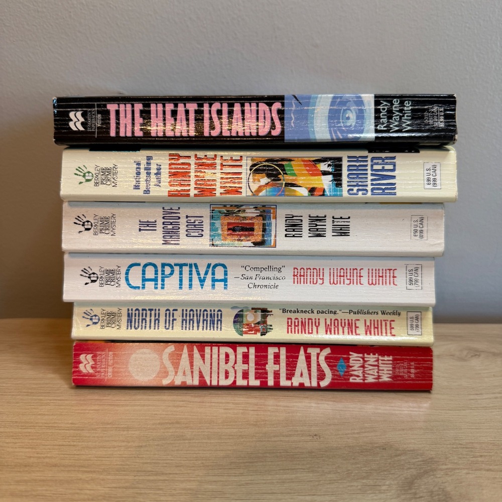 Randy Wayne White Doc Ford Mystery Series 6 Paperback Book Lot Florida Thrillers